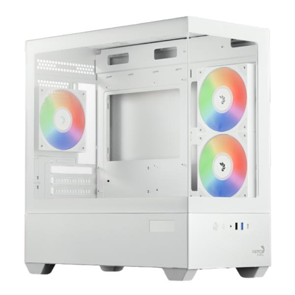 Case Gaming Aerocool P300D Digi Blanco Mini Tower RGB