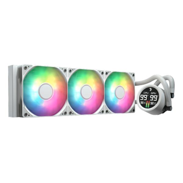 Enfriamiento Liquido RGB Aerocool Abyss L360R Digi Wht Aio 360MM Acla-ad36117.21 - Blanco