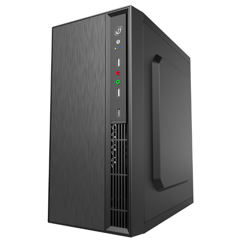 Case Nova Cm06h1ra001c Mini Tower Ventiladores 1 de 120MM y 80MM Sin Fuente de Poder - Negro