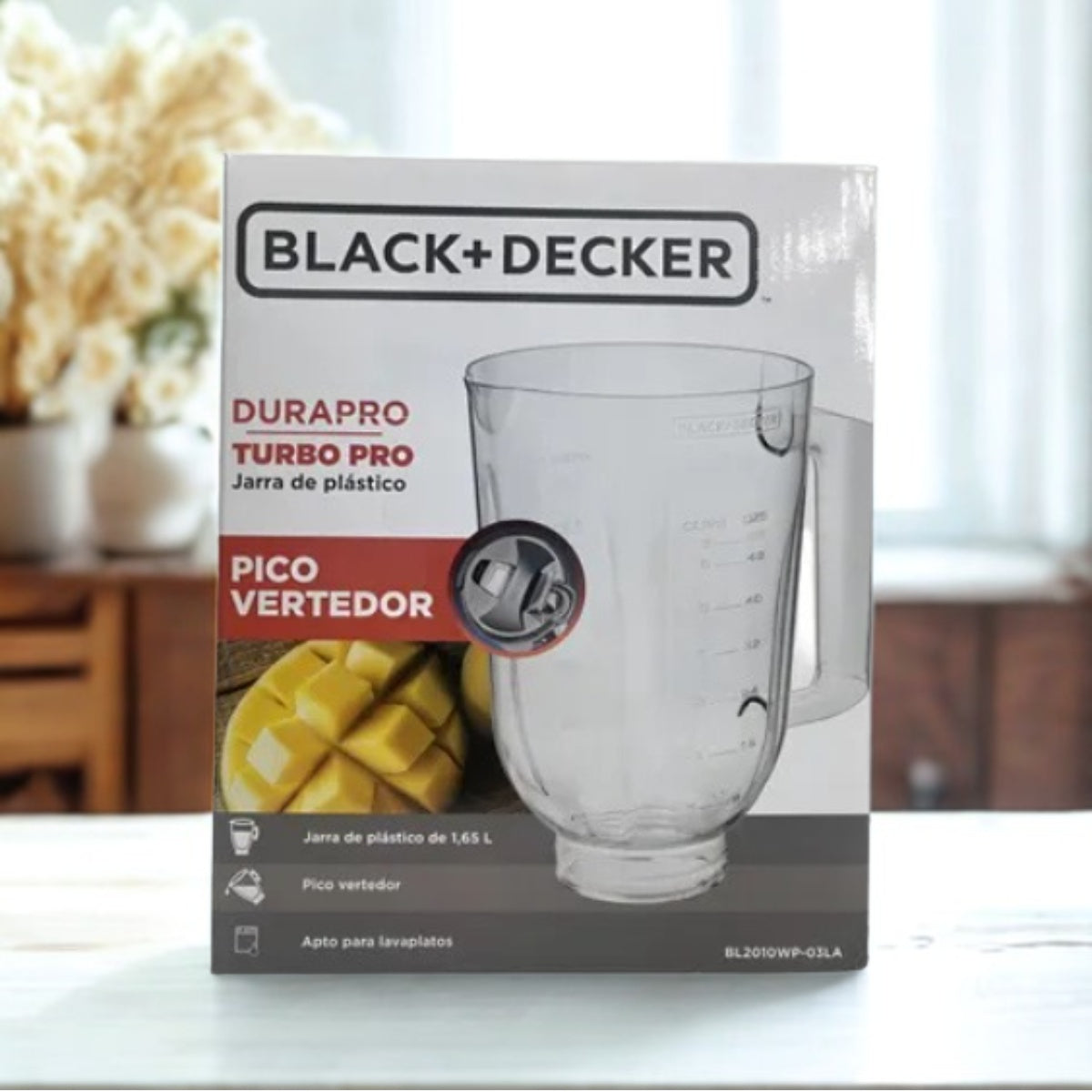 Repuesto black + decker jarra plástica licuadora 1.5l dura PRO BL2010WP-03LA Imagen secundaria del producto