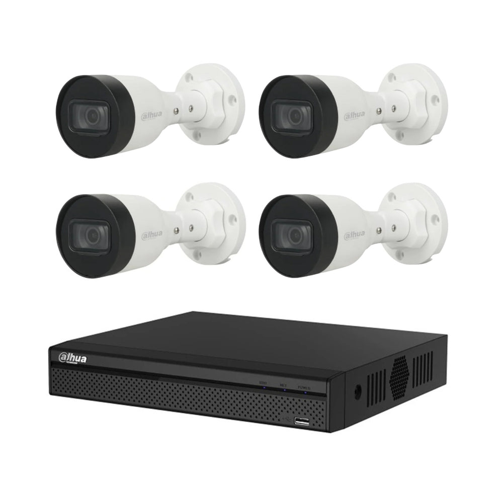 Dahua Kit 4 Cámaras HDCVI 5MP XVR1B04H-I Vigilancia Completa