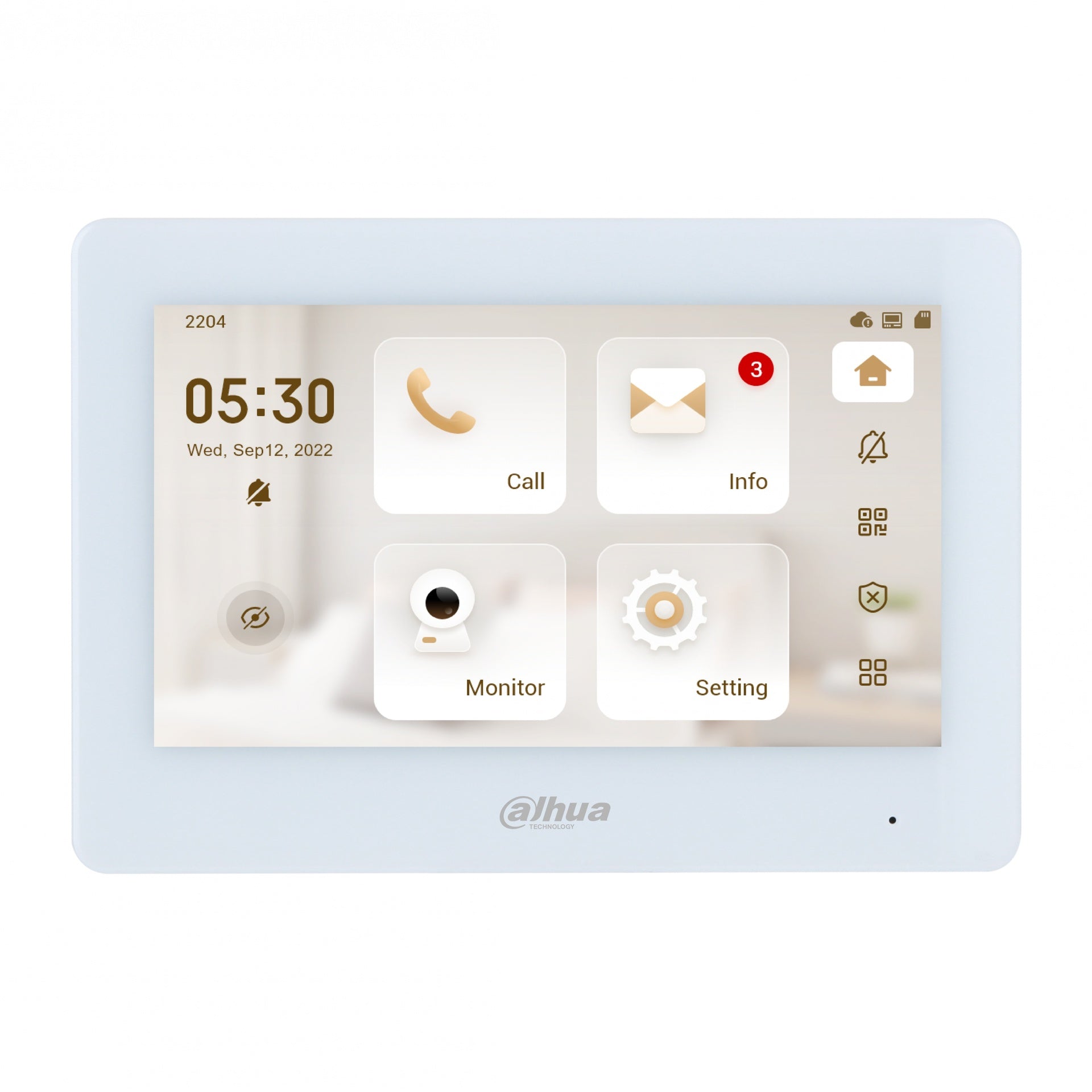 Dahua Monitor Interior Wi-Fi Táctil 6 Canales DHI-VTH5421HW-W