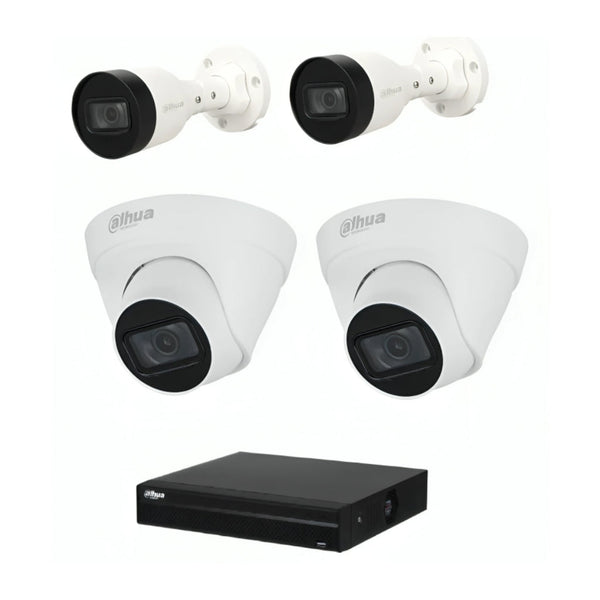 Dahua kit camaras 4CH NVR 1.0.01.04.37133-0002