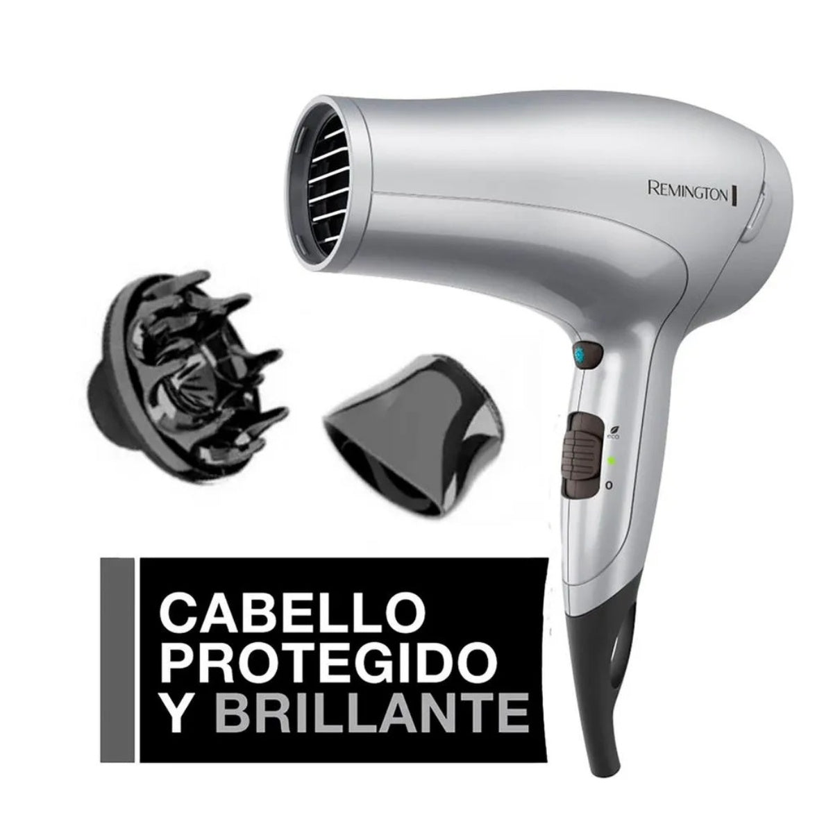 Remington combo secador + plancha de cabello  titaniun - S4A500-D3019-F
