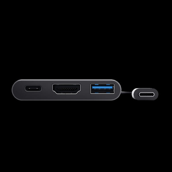 Trust adaptador 3-en-1 multipuerto USB-C-HDMI y-Tipo C - 23772
