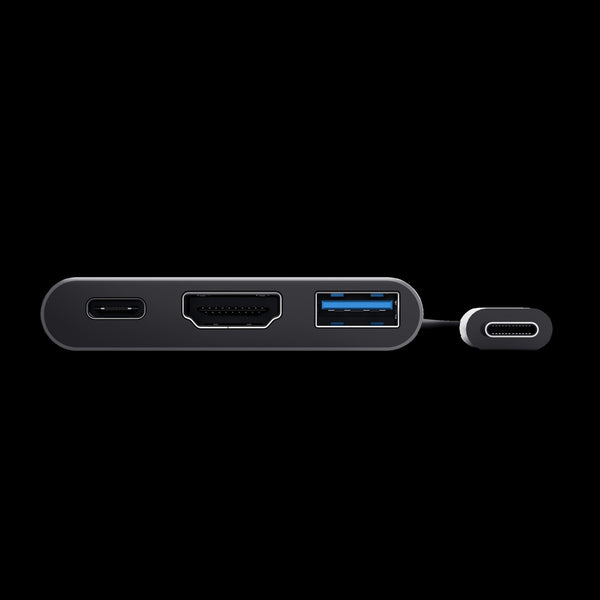 Trust adaptador 3-en-1 multipuerto USB-C-HDMI y-Tipo C - 23772