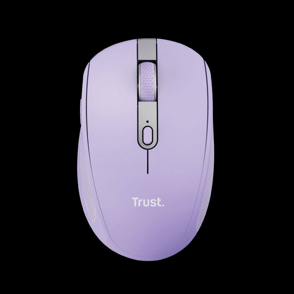 Trust Mouse Inalambrico Recargable Color Lila Silencioso - 25384