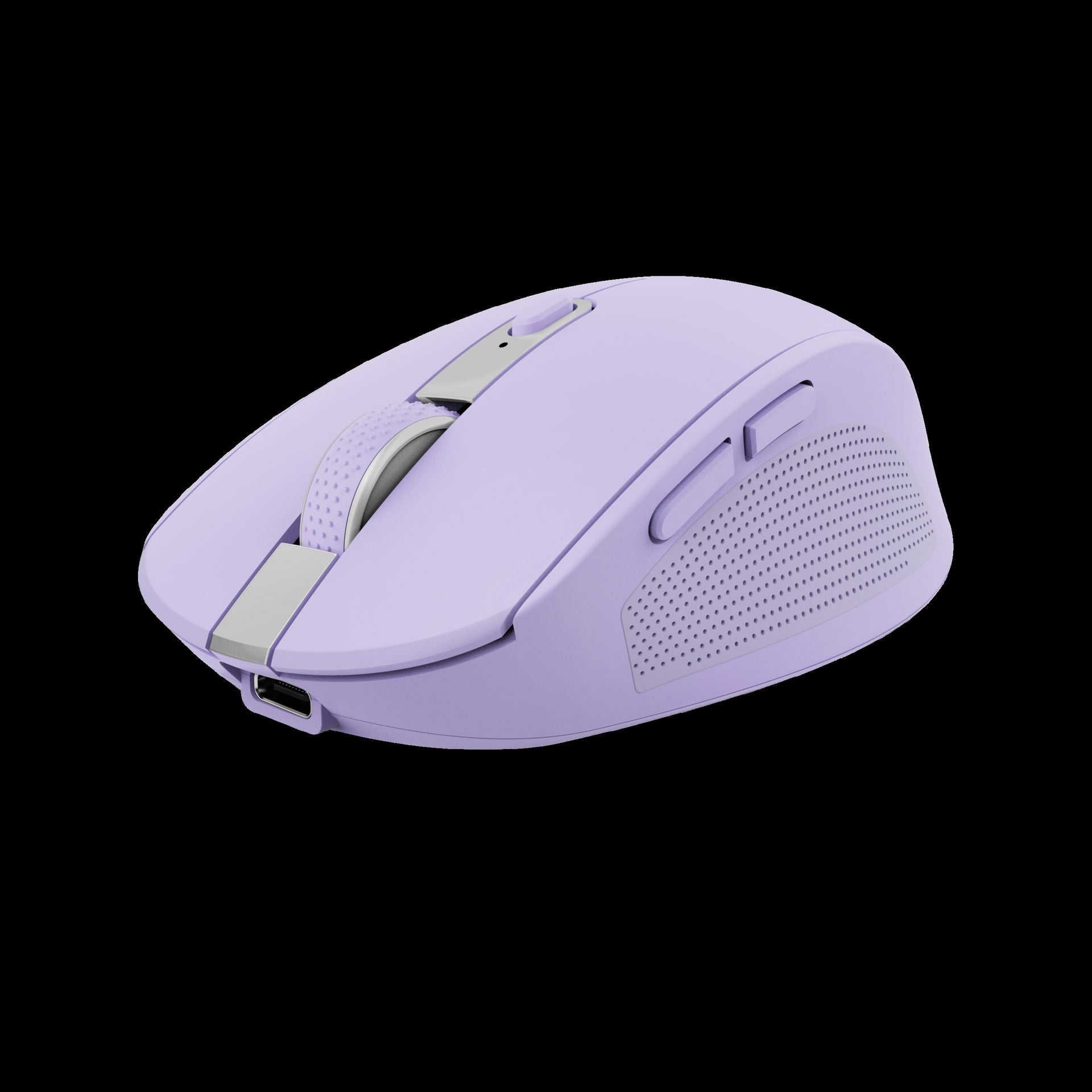 Trust Mouse Inalambrico Recargable Color Lila Silencioso - 25384