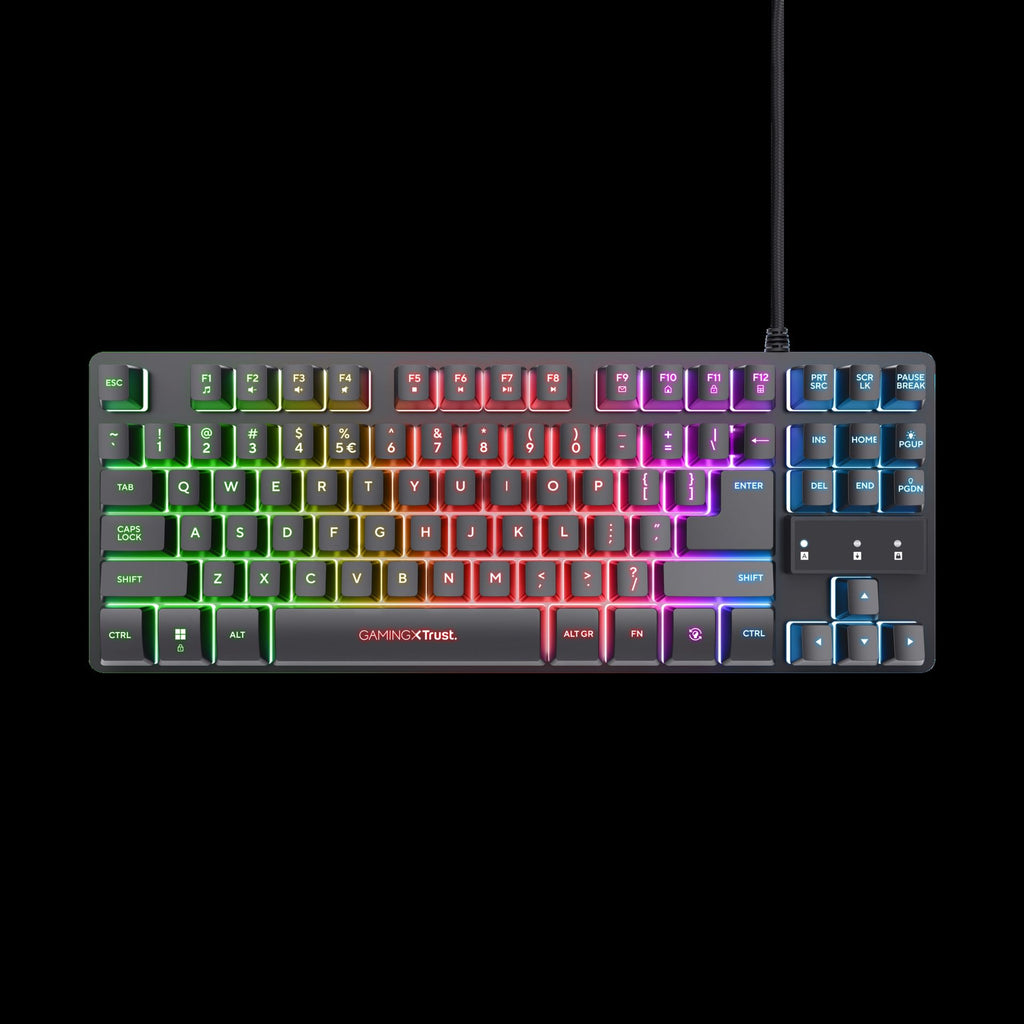 Trust Teclado Mouse y Almohadilla Gamer Color Negro en Español - 25227