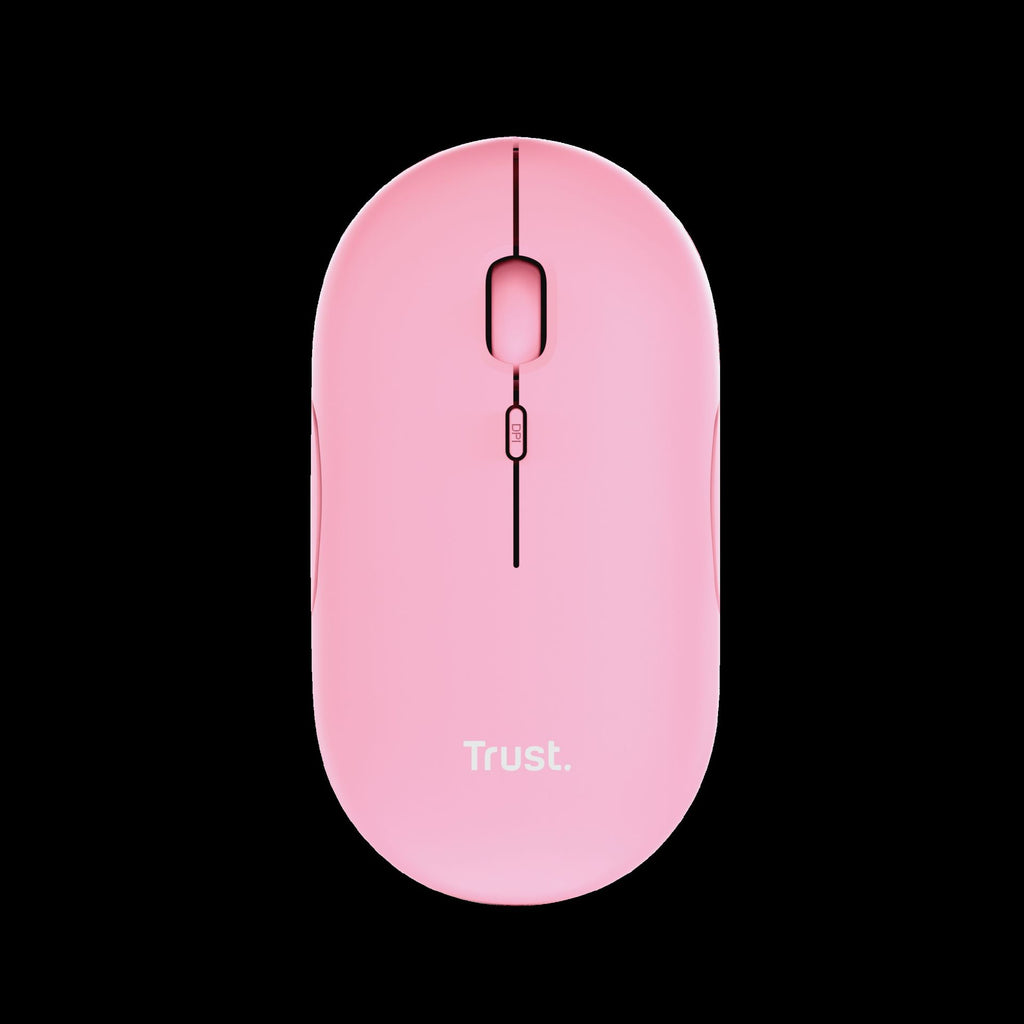 Trust Mouse Recargable Inalambrico Silencioso Color Rosa con - 24125