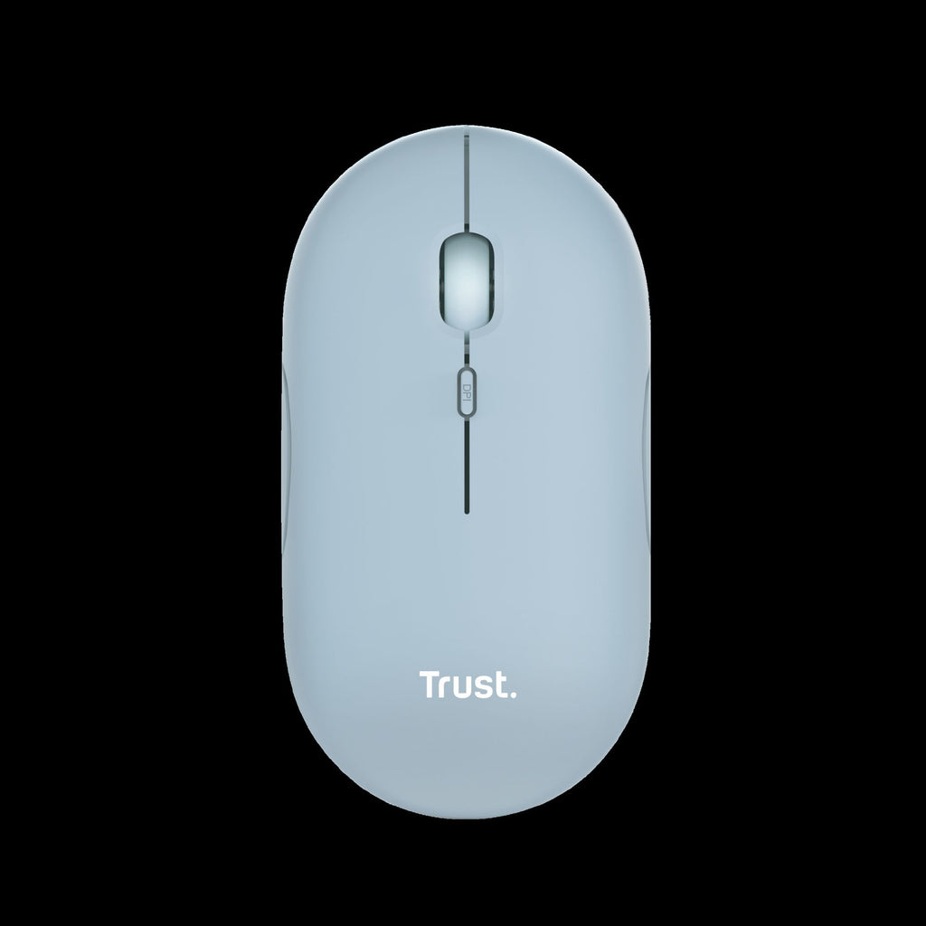 Trust Mouse Recargable Inalambrico Silencioso Color Azul - 24126