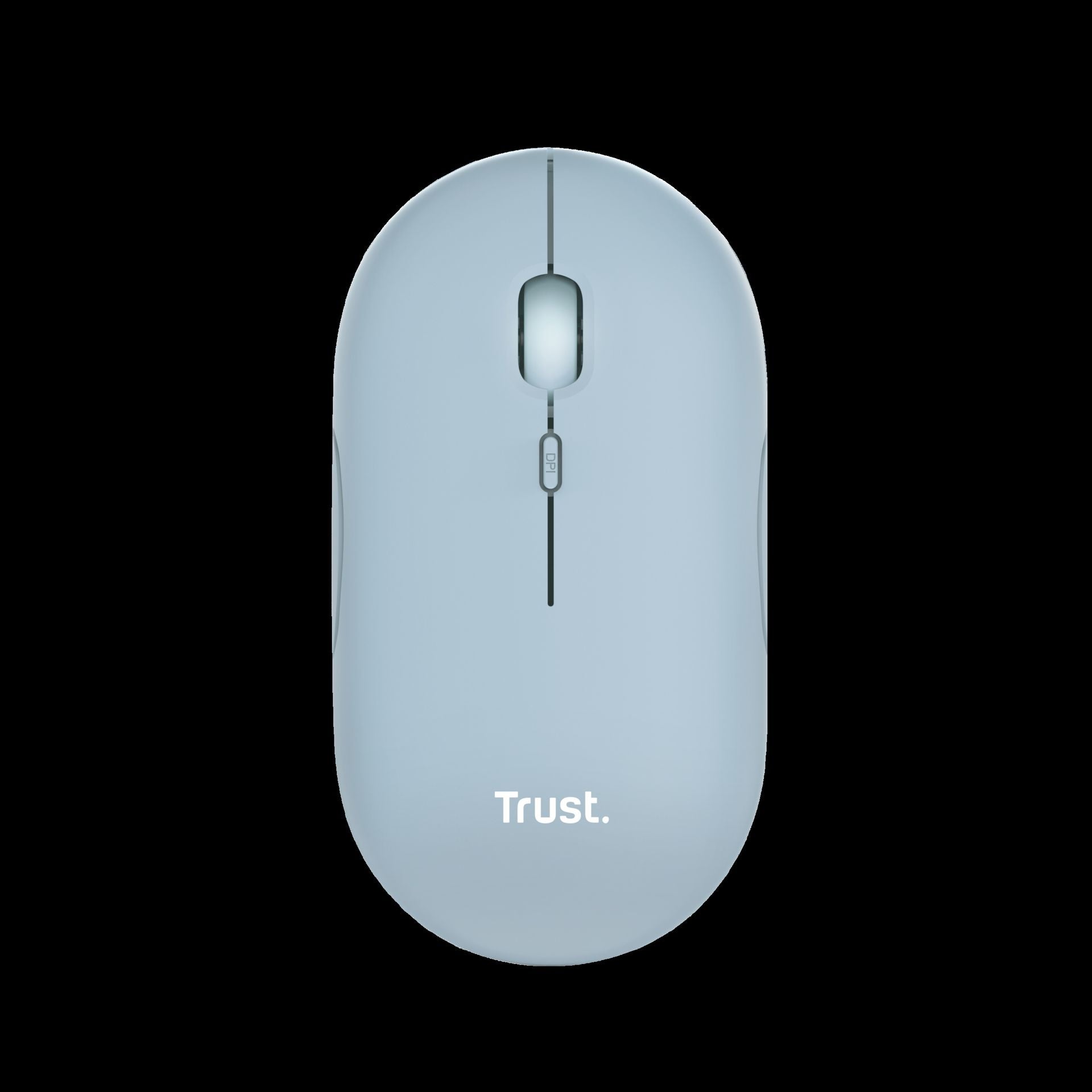 Trust Mouse Recargable Inalambrico Silencioso Color Azul - 24126