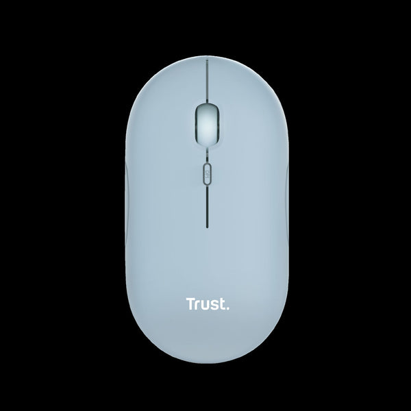 Trust Mouse Recargable Inalambrico Silencioso Color Azul - 24126