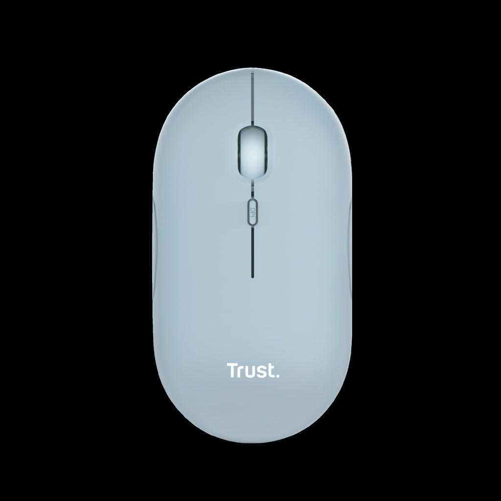 Trust Mouse Recargable Inalambrico Silencioso Color Azul - 24126