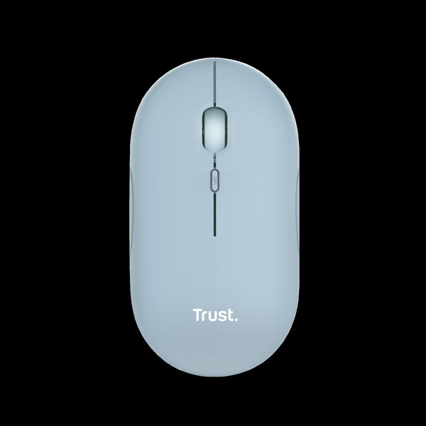Trust Mouse Recargable Inalambrico Silencioso Color Azul - 24126