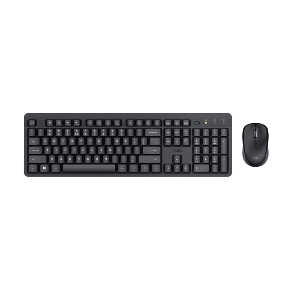 Trust Combo Teclado y Mouse Inalambrico Silencioso Ody II