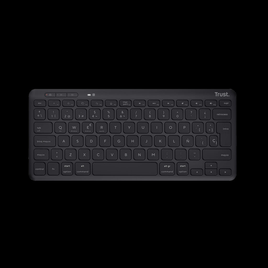 Trust Teclado Inalambrico en Español Eco Recargable - 25059