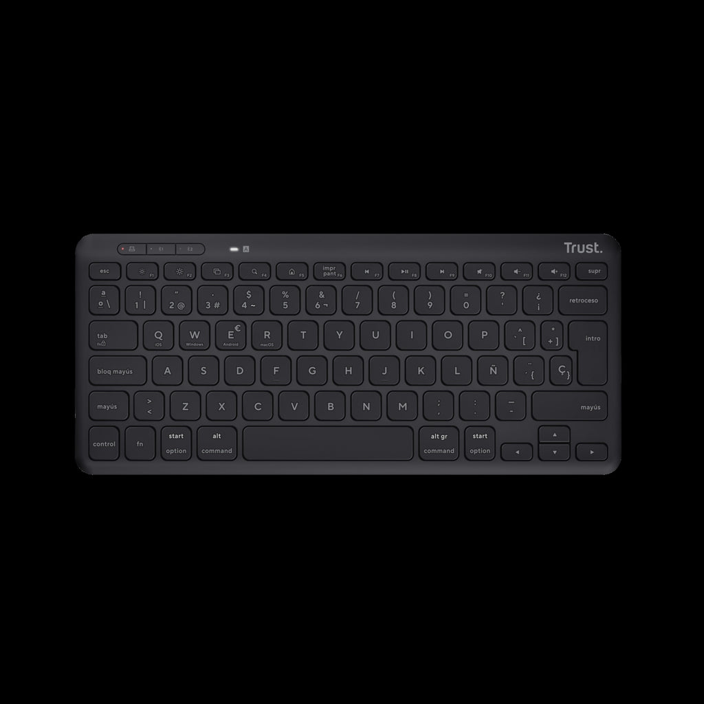 Trust Teclado Inalambrico en Español Eco Recargable - 25059