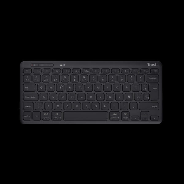 Trust Teclado Inalambrico en Español Eco Recargable - 25059