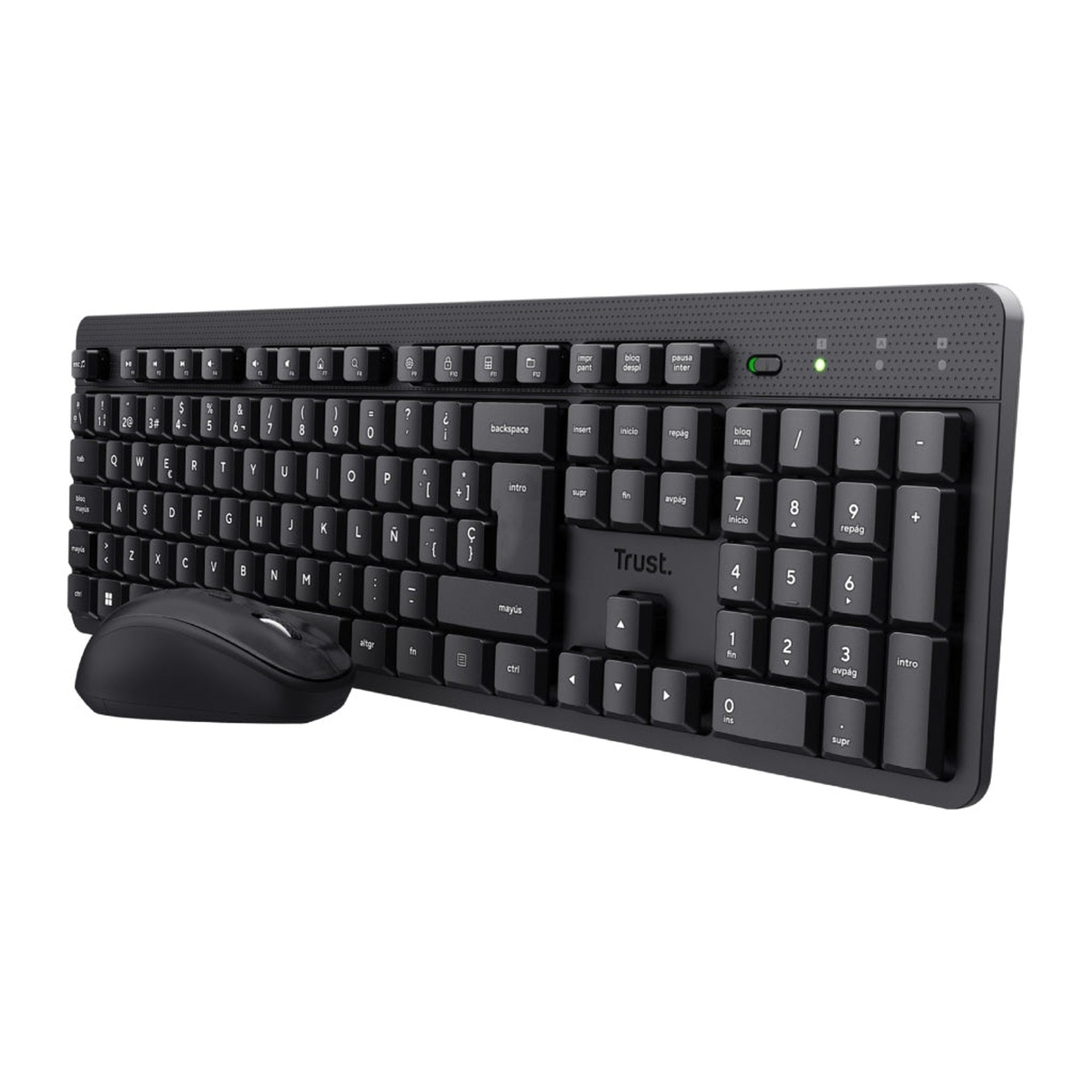 Trust combo de teclado y mouse inalámbricos y silenciosos ES ODY II - 25020 Imagen principal del producto