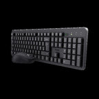 Trust combo teclado y mouse inalambrico silencioso TKM-360 en español - 25356 CAJA MARRÓN