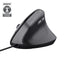Trust mouse ergonómico alámbrico negro ángulo vertical 25144