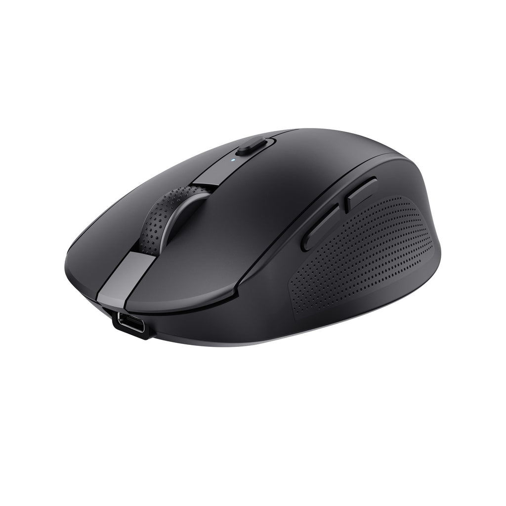Trust Mouse Inalámbrico Recargable Negro Silencioso - 24819