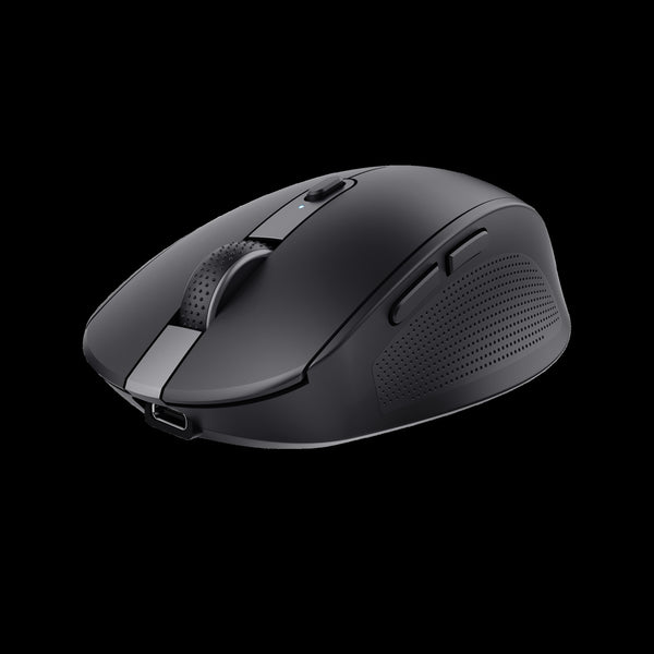 Trust Mouse Inalambrico Recargable Color Negro Silencioso - 24819