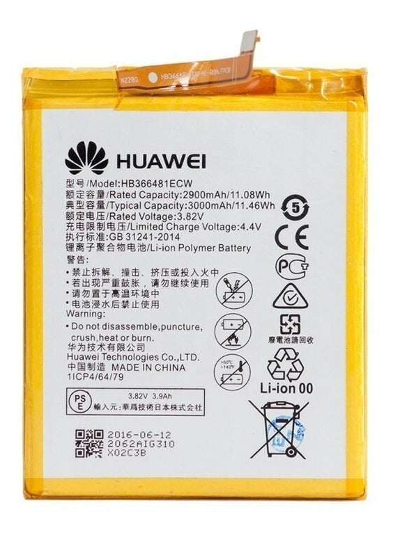 Repuesto BATERIA HUAWEI HB366481ECW- P SMART 2018 HONOR 8 P9 P20 LITE P9 LITE P10 LITE P SMART 2018 Y6 2019