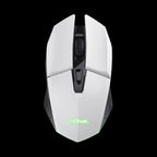Trust Teclado Mouse y Almohadilla Gamer Color Blanco en Español - 25233