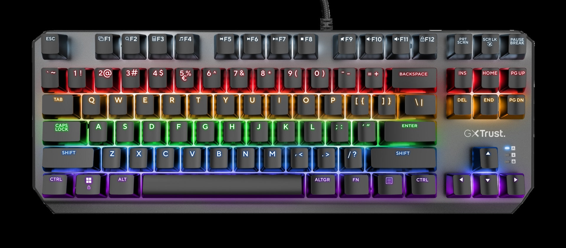 Trust Teclado Mecanico Gamer en Español Iluminado - 24407