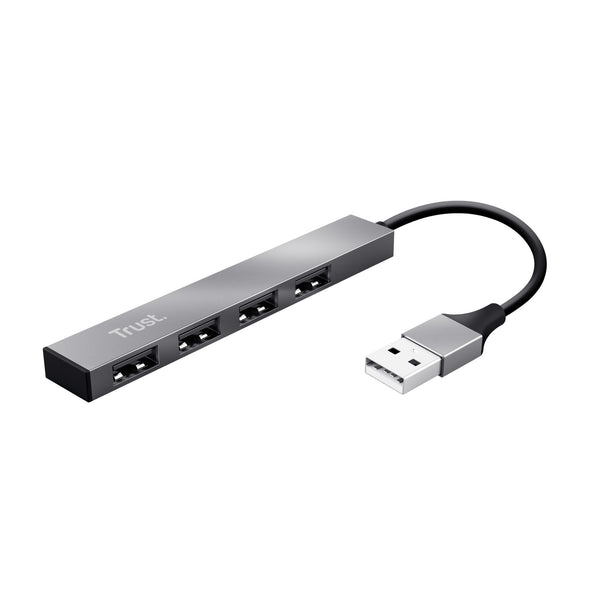 Trust adaptador mini hub USB 4 puertos 23786