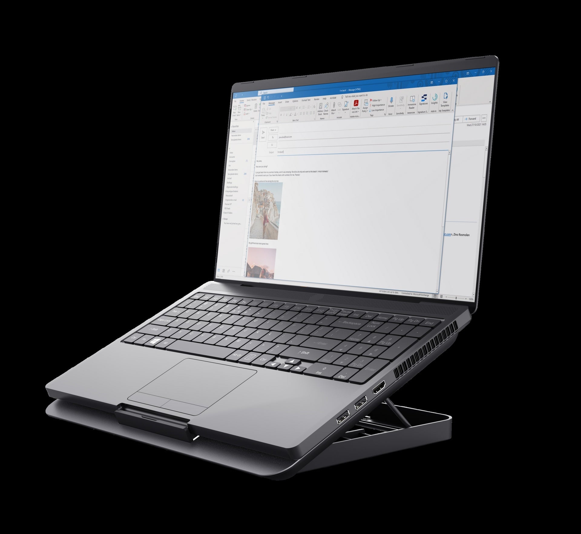 Trust Base Enfriadora para Laptop Eco Hasta 16"ALTURA Regulable de 8 Pasos - 24613