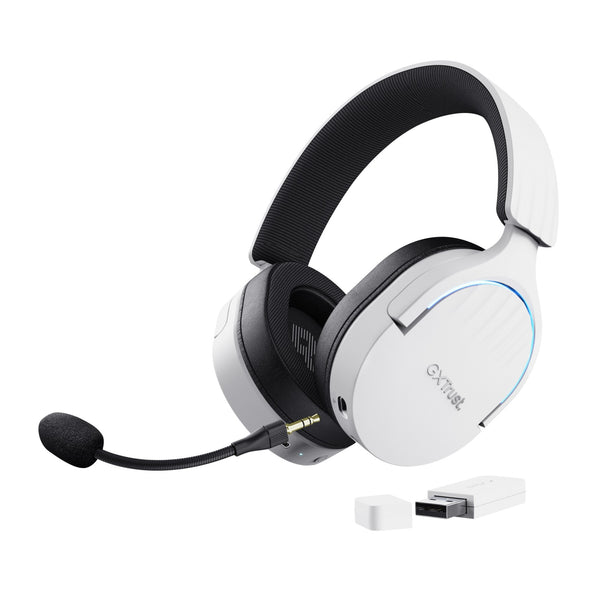 Trust audifonos inalambricos gaming blancos 25304