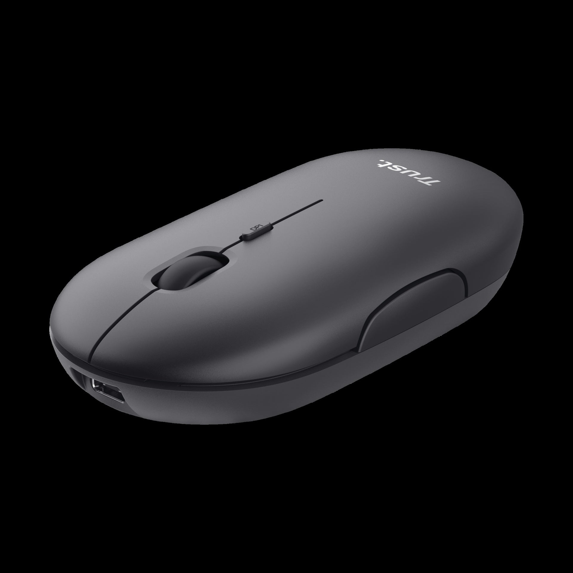 Trust Mouse Recargable Inalambrico Silencioso Color Negro - 24059