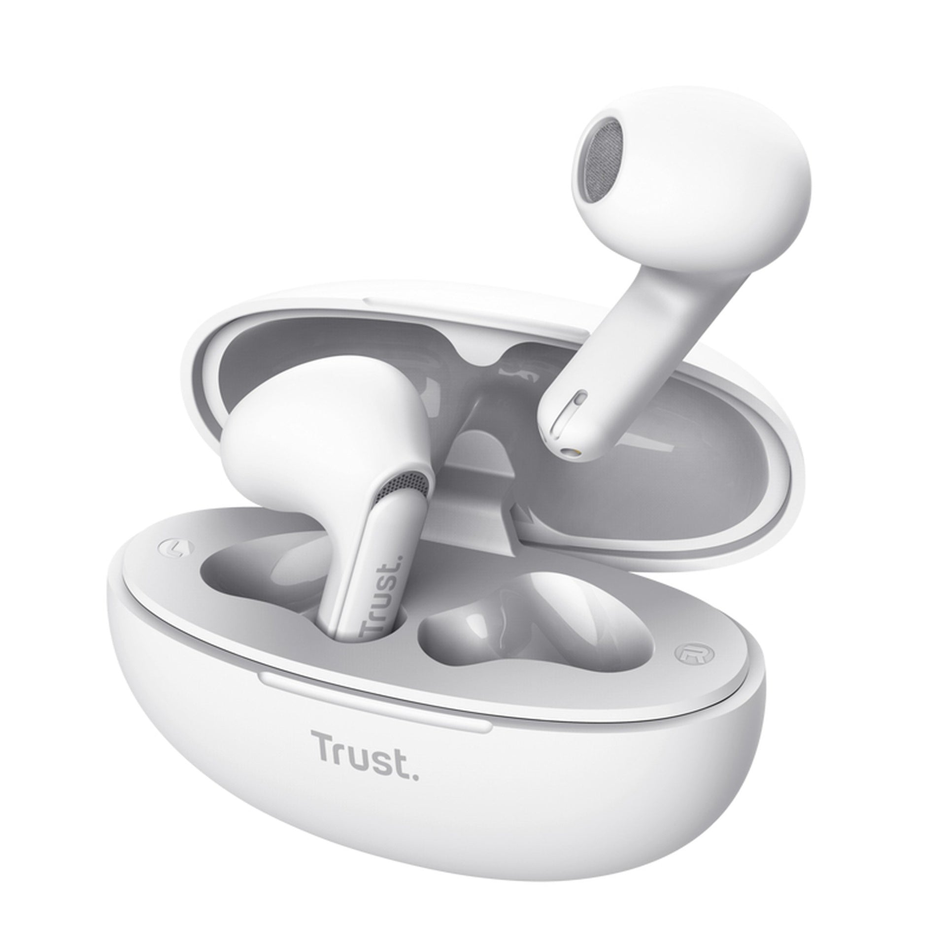 Trust Audífonos Bluetooth Intraurales Blanco Cancelación Ruido 25173 Imagen principal del producto