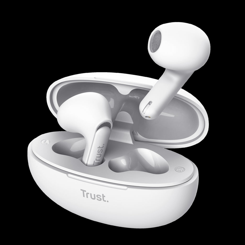 Trust Audifonos Bluetooth Intraaurales Color Blanco Microf C/cancelacion de Ruido - 25173