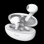 Trust Audifonos Bluetooth Intraaurales Color Blanco Microf C/cancelacion de Ruido - 25173