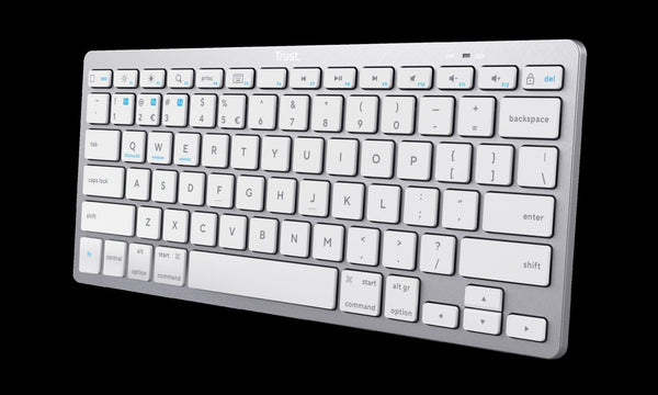 Trust teclado ES bluetooth inalambrico ultrafino para PC, ordenador portatil, tableta y smartphone - 24654