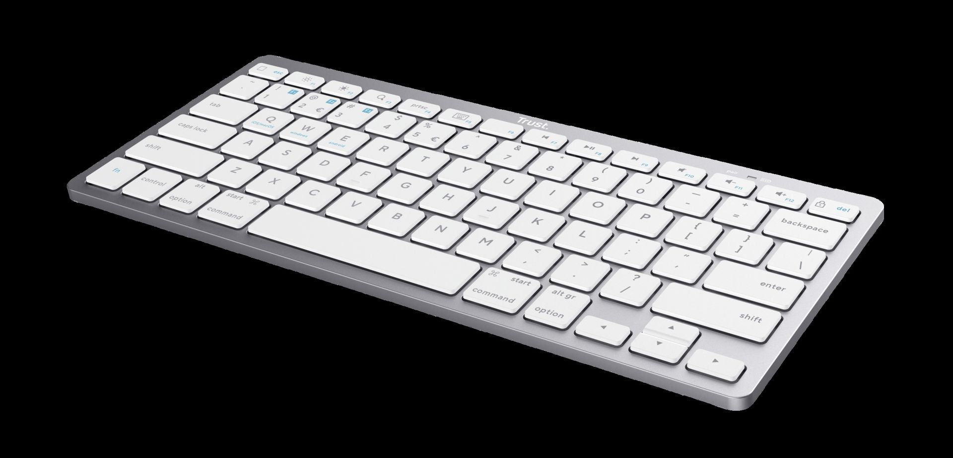 Trust teclado ES bluetooth inalambrico ultrafino para PC, ordenador portatil, tableta y smartphone - 24654