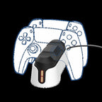 Trust GXT 255W soporte de carga rapida para mandos de PS5 blanco - 25597