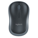 Logitech mouse inalambrico M185 negro plateado 1000 dpi