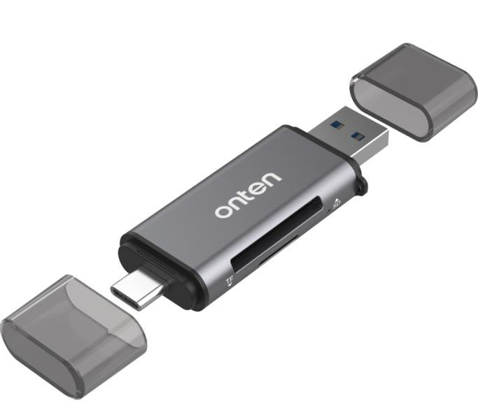 Lector de Memoria USB Onten OTN-CR531A Tipo C/A SD/TF