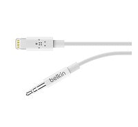 Belkin Cable Lightning a Aux 3.5mm Conecta iPhone a Audio Blanco Imagen principal del producto