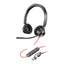 Poly auriculares estéreo USB-C blackwire 3320