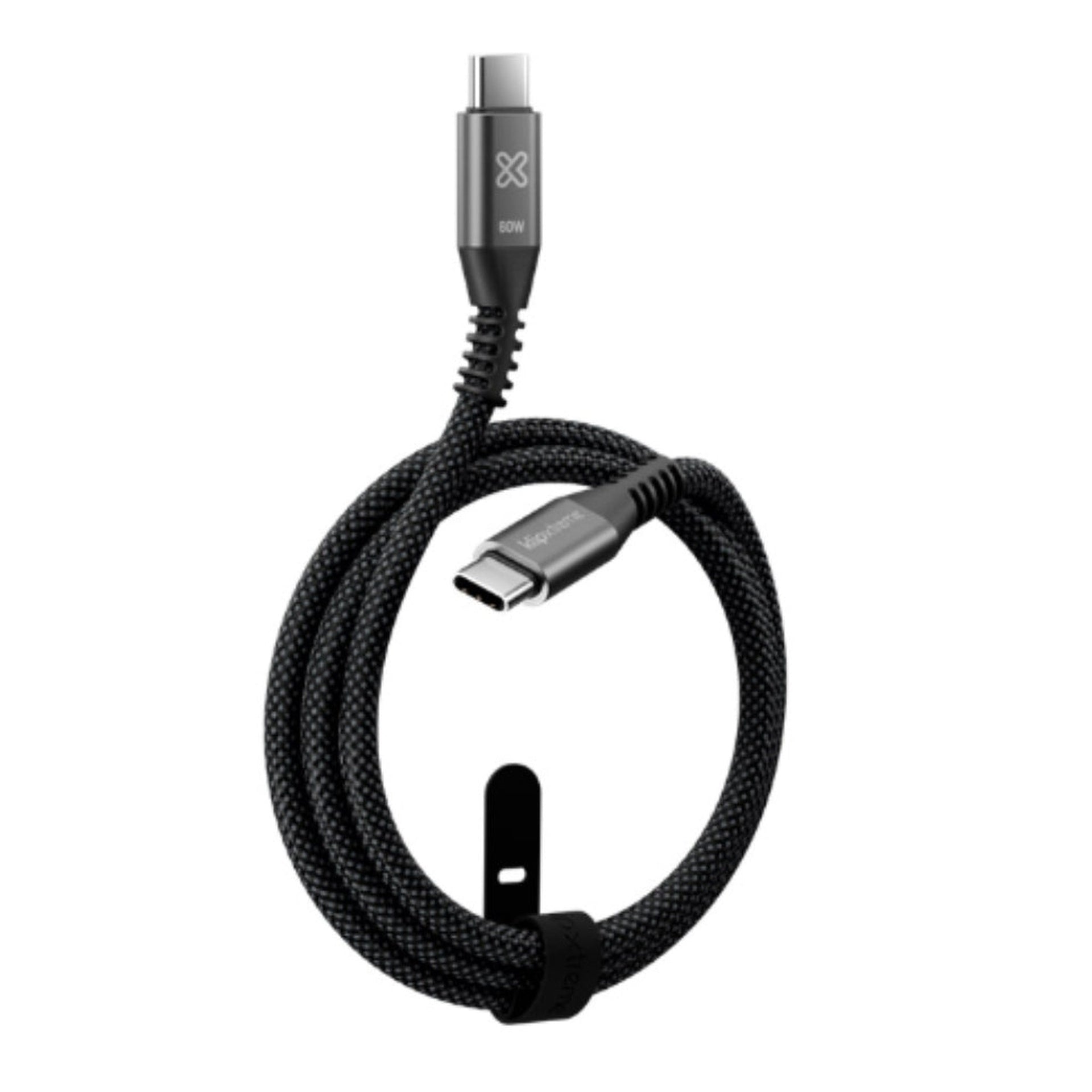 Klip Xtreme Cable USB-C a USB-C Carga Rápida 1.8m