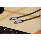 Xtech USB cable USB type c 3.66 m black & silver m to m braided XTC-533