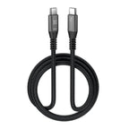 Klip Xtreme Cable USB-C a USB-C Trenzado 3m 60W Negro
