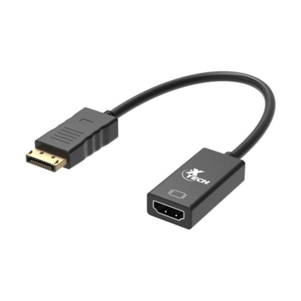 Xtech display adapter 20 pin displayport 19 pin HDMI type a black dis pt m to HDMI f XTC-378
