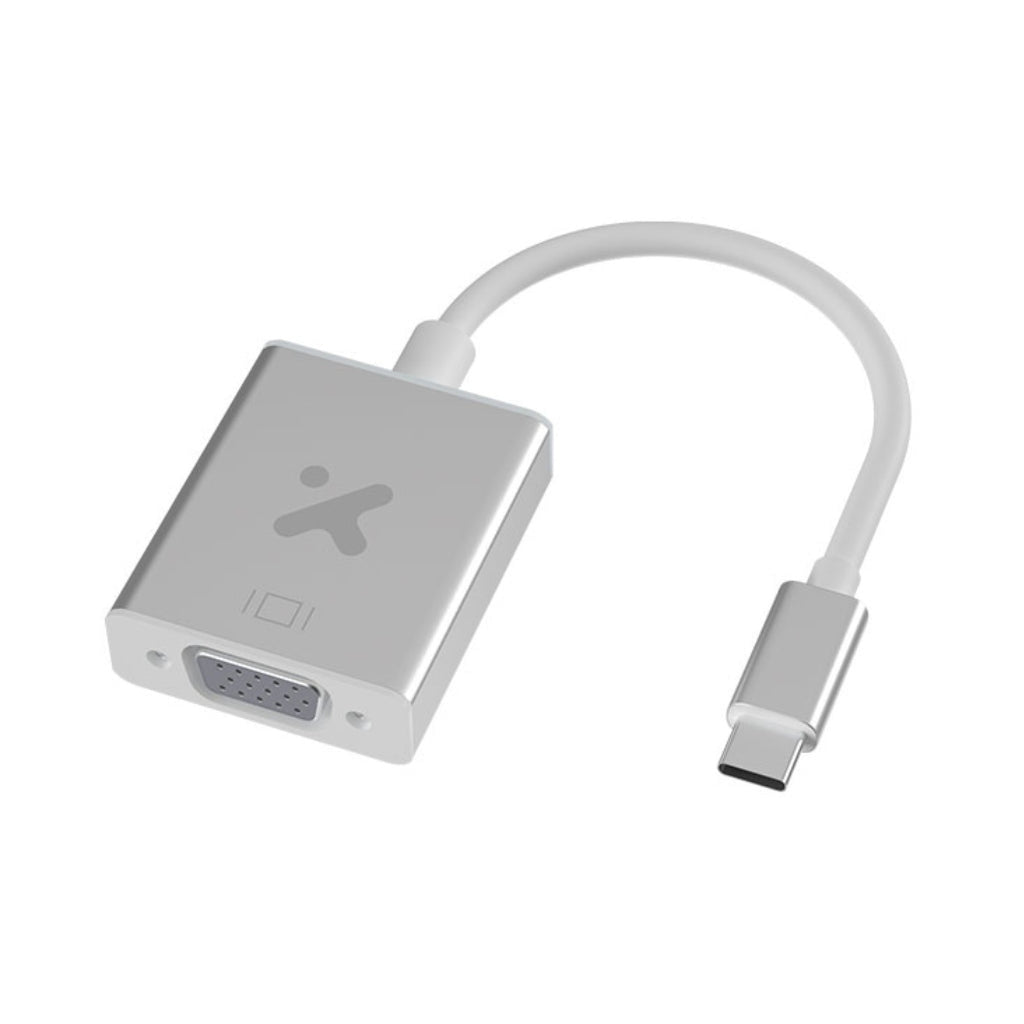 Xtech display adapter USB type c VGA aluminum silver XTC-552